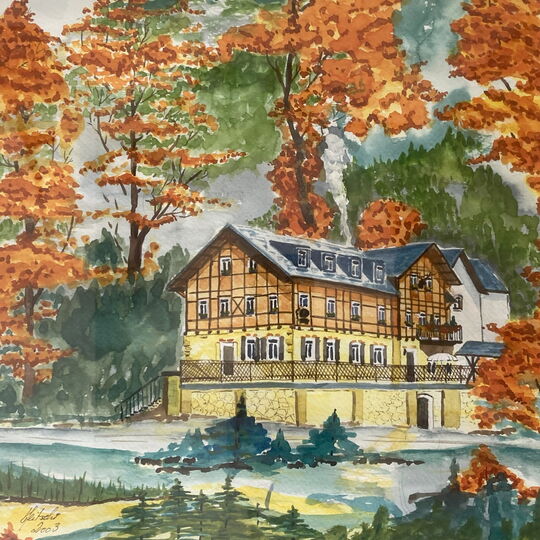 Malerei Kirnitzschtal Restaurant