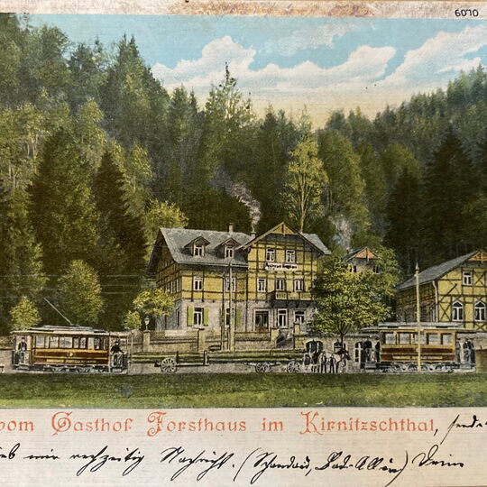 Postkarte Forsthaus Kirnitzschtal