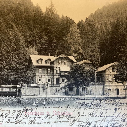 Historische Aufnahme vom Forsthaus Kirnitzschtal