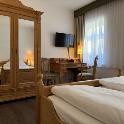 Doppelzimmer im Dachgeschoss Forsthaus Kirnitzschtal