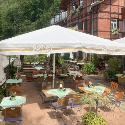 Terrasse in Forsthaus Kirnitzschtal Pura