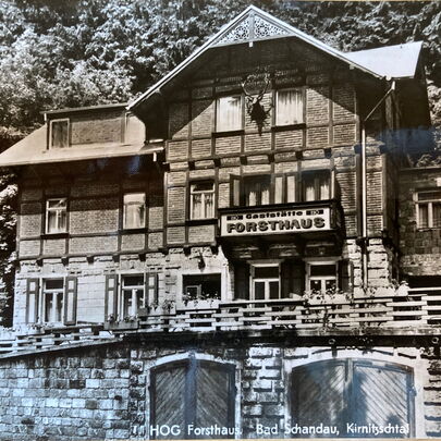 Historische Aufnahme vom Forsthaus Kirnitzschtal