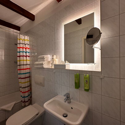 Doppelzimmer im Dachgeschoss Forsthaus Kirnitzschtal