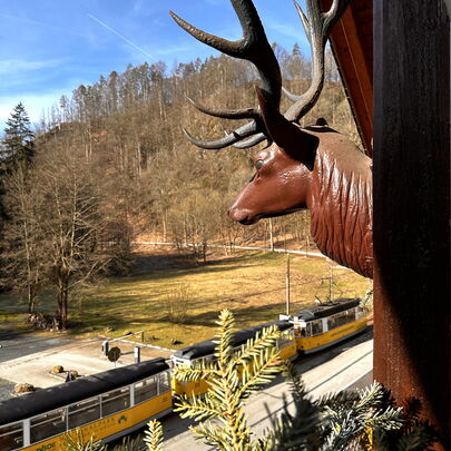 Doppelzimmer im Dachgeschoss Forsthaus Kirnitzschtal