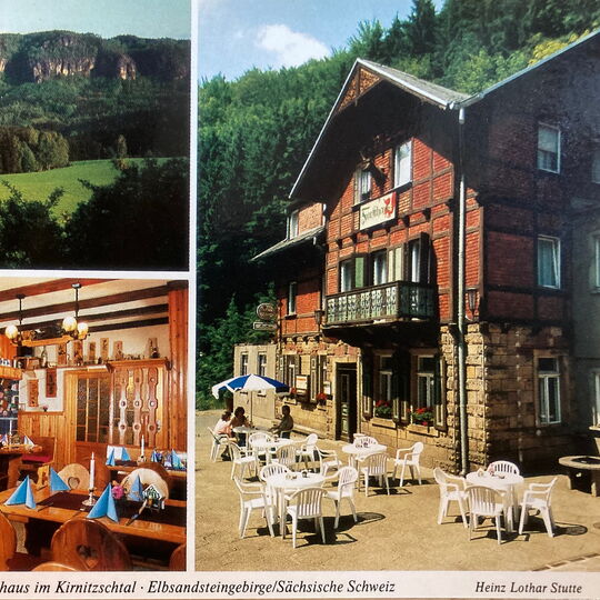 Historische Aufnahme vom Forsthaus Kirnitzschtal